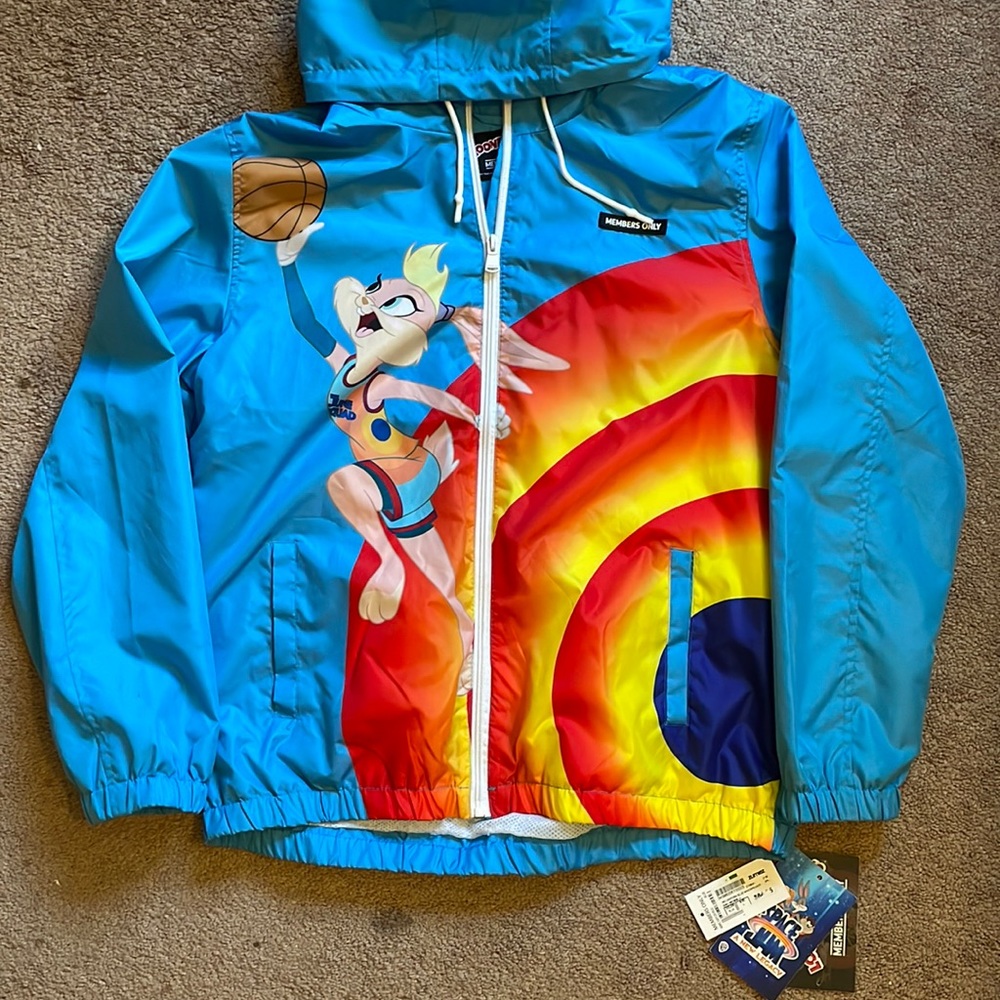 NWT Members Only x Space Jam Windbreaker Jacket